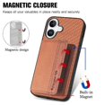 thumbnail image 4 of Case For FOXDOCK iPhone 16 Plus Stand Function RFID Blocking Magnetic Card Holder Complete Camera Safety, 4 of 5