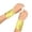 Yellow, variant on QHFBli Pair of Womens Sequin Wrist Bracelet 17cm x 10cm Elastic Wristband Oversleeve Rave Party