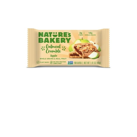 Nature's Bakery Apple Oatmeal Crumble Bar, 1.41 oz Each