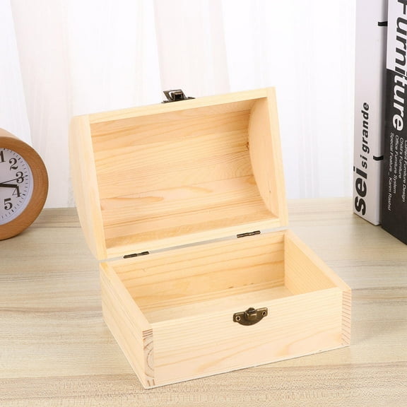 PTOOTP Thickened Beige Wood Case - DIY Graffiti Box for Small Items