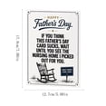 thumbnail image 2 of THOPBPRK Funny Father's Day Card Creative Greeting Card Unique Father's Day Gift Personalized Card for Dad Husband Grandpa Stepdad from Daughter Son Wife Humorous Holiday Greeting Keepsake Card , A, 2 of 6