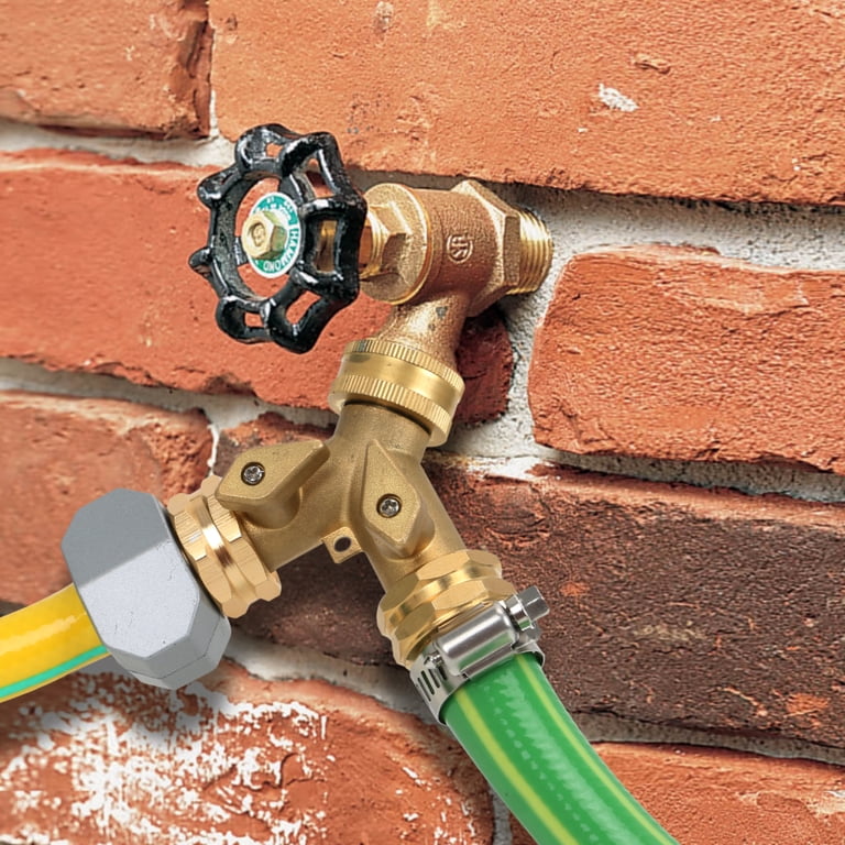 Styddi Solid Brass 2-Way Garden Hose Splitter, Heavy Duty photo 5