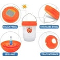 thumbnail image 4 of Wasp Traps for Hunting Wasps, Bees, Hornets, Insects, Yellow Jacket Traps, Wasp Trap Catcher, Reusable Solar Powered Hanging for Outdoor, 2 Packs$$Garden & Patio, 4 of 8