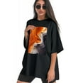 thumbnail image 3 of Plus Size Shirt for Women Black Tops for Women Short Sleeves Shirt for Women T Shirt Crewneck Shirt for Women XL, 3 of 5