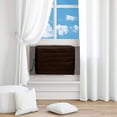 thumbnail image 6 of HOMEIORA 1pc Indoor Air Conditioner Cover AC Unit Cover for Window Units, Window AC Unit Cover for Inside, Double Insulation with Elastic Strap, 25" (L) x 17" (H) x 3.5" (D), Brown, 6 of 6