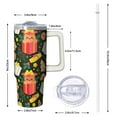 thumbnail image 2 of 30 Oz Reindeer Snowflake Tumbler With Handle, Xmas Coffee Cup, Holiday Presents, 2 of 5