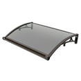 thumbnail image 6 of ToppiJoy Triangular Structure Front Door Drainage Awning Canopy Shelter Patio Window Rain Roof Sun Shade Cover Hold up 50kg(Coffee + Tan), 6 of 22
