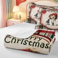 thumbnail image 4 of Manfei Christmas Happy Holiday Quilt Full,Kawaii Snowman Full Bedspread Sets,3-Piece,1 Coverlet and 2 Pillowcases, 4 of 7