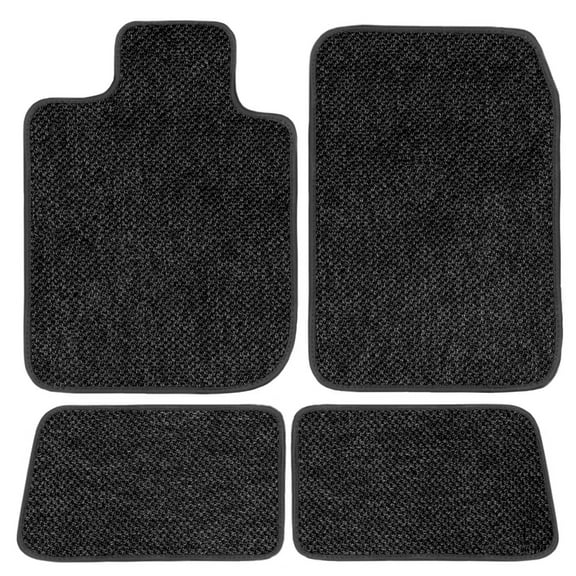GGBAIlEY Charcoal Textile Car Mats For Chevrolet Silverado 3500 HD Extended Cab 2015–2019