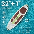 thumbnail image 4 of CONCETTA Inflatable Paddle Board,Equipped With SUP Paddle Board Accessories, The Non-slip EVA Deck Design Restarts The Surfboard,Surfboard for Youth&Adults of All Skill Levels，Brown Green, 4 of 9