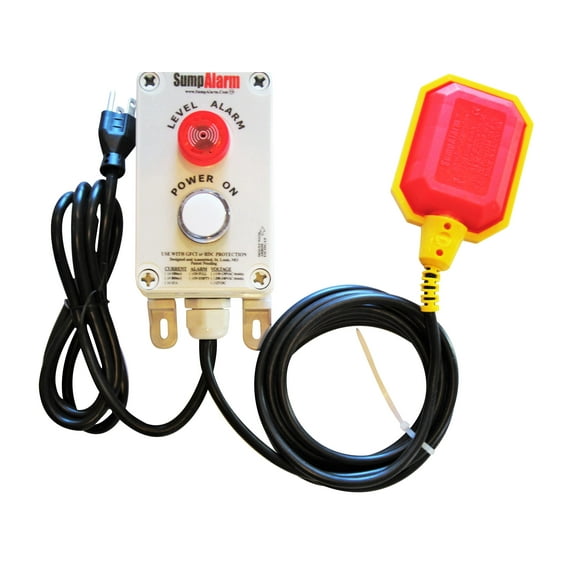 Sump Alarm High Level Tank Alarm with Power Indicator w 10ft Cable 120V