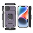 thumbnail image 5 of Design for iPhone 15 Plus Phone Case with Camera Lens Sliding Cover Ring Holder Kickstand Heavy Duty Rugged Shockproof Military Grade Bumper Protective Case for Women Men Girls, Purple, 5 of 6