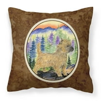 Carolines Treasures SS8255PW1414 Cairn Terrier Fabric Decorative Pillow, 14Hx14W, multicolor