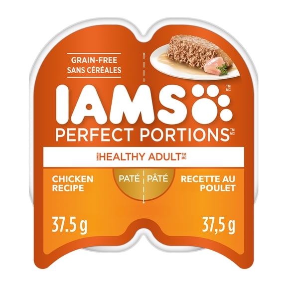 Iams Perfect Portions Grain Free Chicken Paté Healthy Adult Wet Cat Food