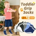 thumbnail image 5 of Toddler Non-Slip Socks for Baby Boys Girls (0-10 Years) 12 Pairs Kids Anti-Skid Socks for Indoor Outdoor Activities, 5 of 7