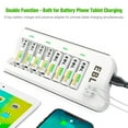 thumbnail image 6 of EBL Rechargeable AA Batteries (8-Pack) 2800mAh Double a Batteries with 8 Bay Battery Charger, 6 of 10