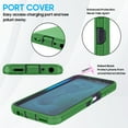 thumbnail image 5 of Fashionova for Motorola G Play 2025/ Motorola G Power 2025 Case Rugged Heavy Duty Shockproof Dust/Drop Proof with Belt Clip Holster Built in Screen Protector Green, 5 of 8