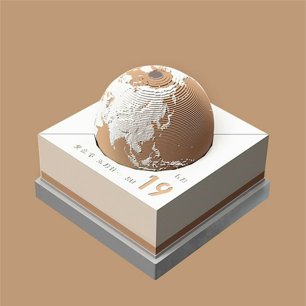 GUZOM Calendars Paper Record 2022 3D Earth Paper Sculpture Calendar 3d