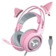 thumbnail image 2 of Tholdsy SOMIC Gaming Headphones Virtual 7.1 Cancelación de ruido Auriculares con para juegos con cable con micrófono para PC Over Cables de audio/vídeo G951S ROSA, 2 of 6