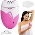 thumbnail image 1 of Depiladora eléctrica con luz LED, depiladora inalámbrica, dispositivo de depilación portátil recargable, depiladora de deslizamiento suave para mujeres, cara, piernas, brazos, axilas, 1 of 8
