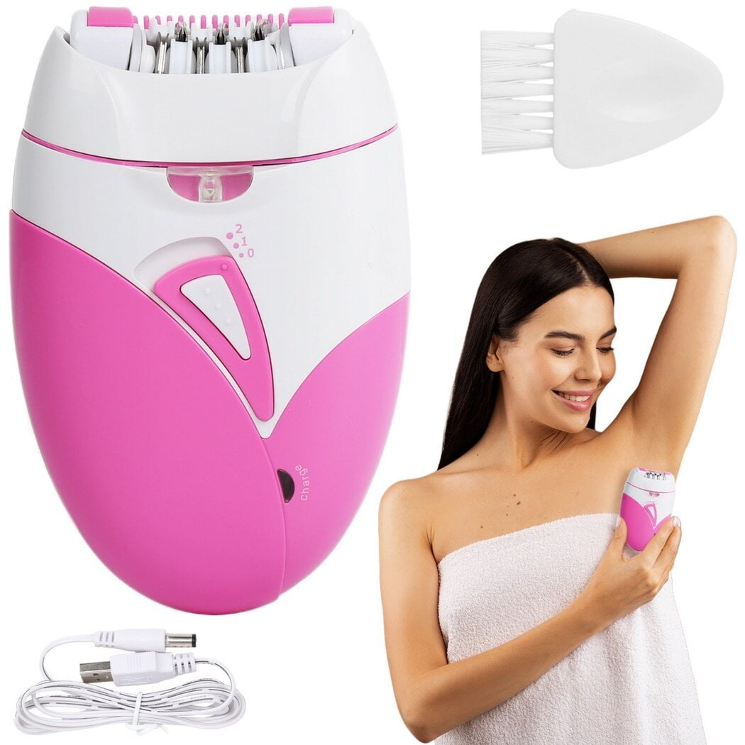 Electric Epilator with LED Light, Cordless Hair Remover, Portable