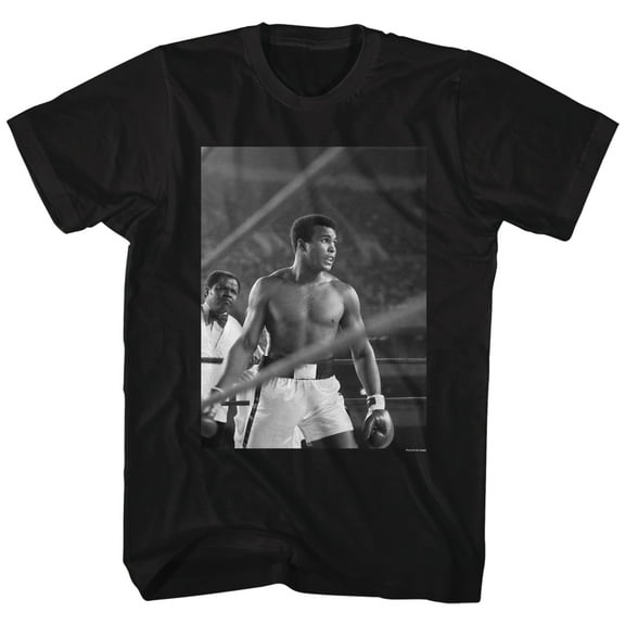 Muhammad Ali Look Ahead Black Adult T-Shirt