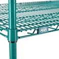 thumbnail image 4 of Nexel 4 Shelf Poly-Green Wire Shelving Unit Starter 60""W x 24""D x 63""H, 4 of 7