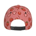 thumbnail image 3 of Lsque Red Strawberry Baseball Cap Trucker Low Profile Hat Golf Dad Hat Adjustable Original Classic Unconstructed Plain Cap Men Women, 3 of 9