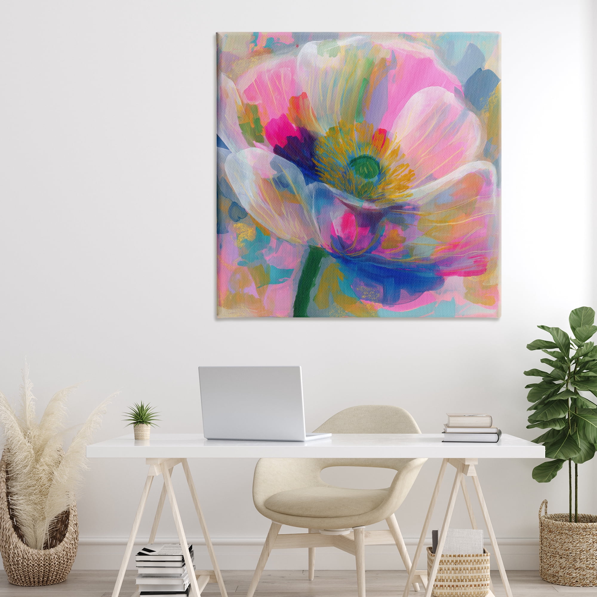 Stupell Industries Backlit Kaleidoscopic Poppy Canvas Wall Art, design by Chromatic Storm Studio