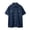 Blue, variant on ZCFZJW Men's Basic Denim Shirts Casual Summer Short Sleeve Button Down Shirt Two Pockets Classic Jean Shirts Black XL