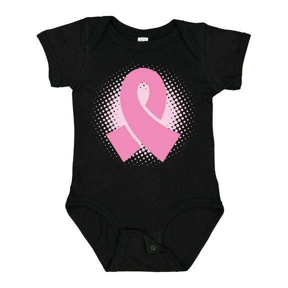 Inktastic Breast Cancer Pink Ribbon Awareness Month Girls Baby Bodysuit