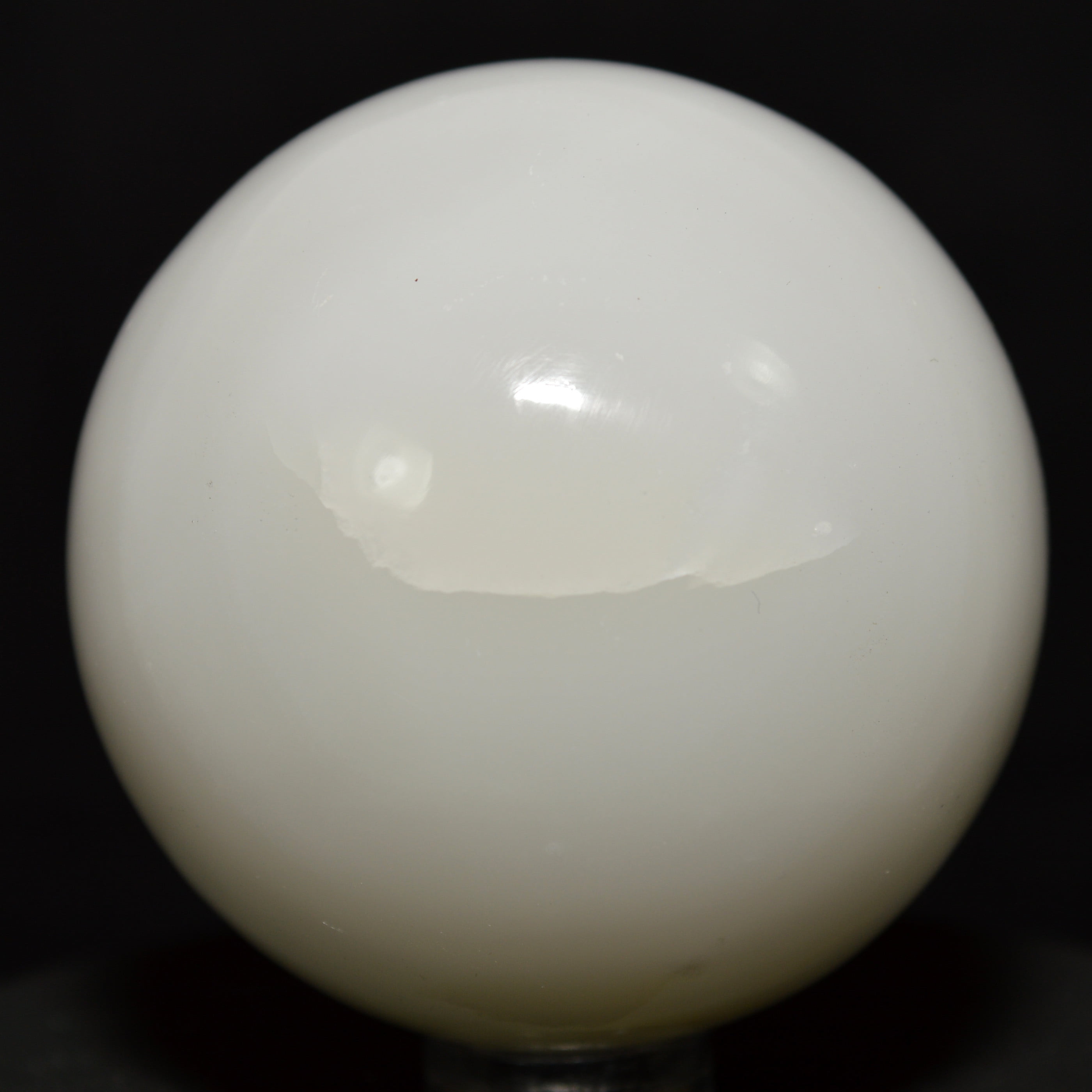 53mm Peruvian White Onyx Crystal Sphere Natural Polished