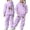 Light Purple, variant on Fall 2 Piece Sweatshirt Set for Girls - Preppy Trendy Cheetah Print Bow Hoodie