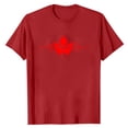 thumbnail image 5 of Lopecy-Sta Shirts for Men Round Neck Pullover Short Sleeved Canadian Flag T-Shirt Canada Pride Maple Leaf Vintage Graphic Tee Top Independence Day T-Shirt Top, 5 of 5