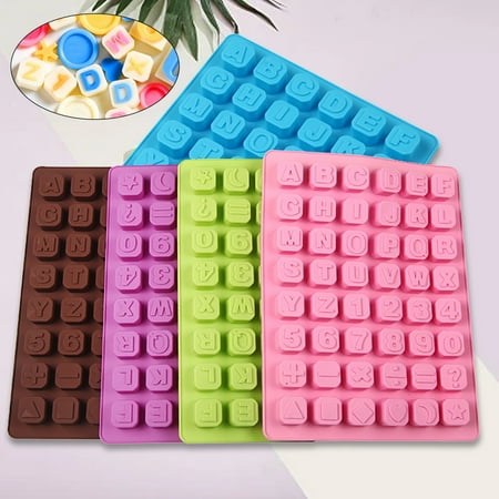 

48 Holes Cake Mold Heat-resistant Flexible Keyboard Dessert Making Silicone Delicate Cake Cookie Mold for Home Baking