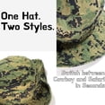 thumbnail image 4 of NevEND Sun Hat Foldable Boonie Hat,Wide Brim Bucket Hat for Fishing Hiking Camping L-XL Digital Green, 4 of 6