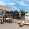 thumbnail image 5 of MAYEERTY Decorative Metal Screen – Durable Galvanized Steel Partition,Stripe,Black, 5 of 7