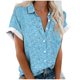 thumbnail image 1 of Mujeres Pantalones Cortos Impresos Blusas de Manga Corta Y Top Regular, Vestido de Moda de Verano Casual para Mujeres, 1 of 5
