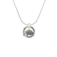 thumbnail image 2 of Delight Jewelry Enamel Side Turtle Laugh Ring Charm Necklace, 18", 2 of 4