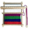 thumbnail image 2 of Wooden Weaving Loom Child for Kids,Wooden Knitter Machine for DIY Craft Kit for Child Educational Weaving Frame Wooden Yarn Weaving Khaki for Creative Play and Learning, 2 of 7