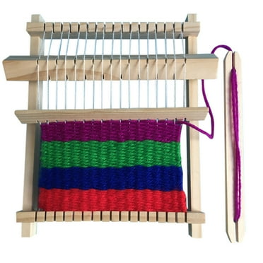 SLYNSHome Wooden Weaving Yarn DIY Hand Knitting Machine Kids Educational Toys