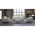 thumbnail image 1 of Light Grey Italian Leather Living Room Sofa Set 3Pcs J&M Constantin Contemporary, 1 of 8