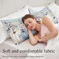 thumbnail image 6 of White Blue Pumpkin Fall Body Pillow Cover 20x54, Thanksgiving Eucalyptus Gray Wooden Decorative Pillowcase with Zipper, Microfiber Pillow Protector, Soft Breathable Long Lumbar Pillowcases for Women, 6 of 9