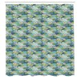 thumbnail image 2 of Ambesonne Floral Shower Curtain, Water Lilies on Wetlands, 69"Wx84"L, Multicolor, 2 of 4