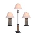 thumbnail image 2 of Kenroy Home 31207 Bennington 3 Pack - 2 Table Lamps, 1 Floor Lamp with Natural Slate Finish, Rustic Style, 29" Height, 16" Width, 10" Depth, 2 of 4