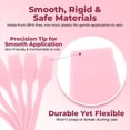 thumbnail image 4 of Espátulas cosméticas Kopperko, 6,35 cm, 100 unidades, plástico, color rosa, 4 of 9