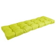 thumbnail image 4 of 60-inch by 19-inch Tufted Solid Outdoor Spun Polyester Loveseat Cushion Green-Color, 4 of 4