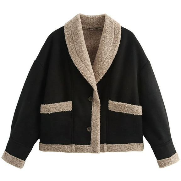 Silver Basic New Model Windproof Warm Jacket Fur Ladies Winter Wear,Comfortable Integrated Fur Winter Overcoat For Women L,Black-1