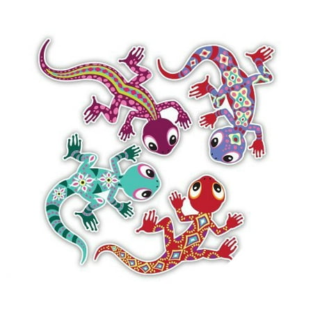 Lizard Sticker - Cute Lizards Set of 4 - Vinyl Sticker Waterproof Decal Sticker 5
