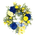 thumbnail image 1 of Douhoow Simulated Sunflower Wreath Flower Ribbon Bow-Knot Decor Hanging Garland Wall Home Ornament, 1 of 9